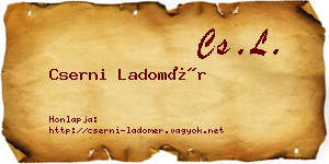 Cserni Ladomér névjegykártya